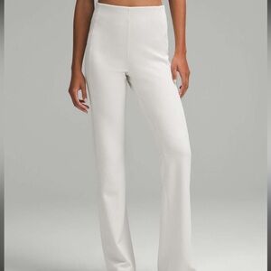 Lululemon Ribbed Softstreme Flared Pants in bone